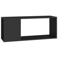 Miniatyr av produktbild för TV-bänk svart 80x24x32 cm konstruerat trä