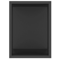 Miniatyr av produktbild för TV-bänk svart 80x24x32 cm konstruerat trä
