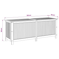Produktbild för Trädgårdslåda 150x50x58 cm massivt akaciaträ