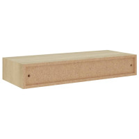 Produktbild för Väggmonterad låda ek 60x23,5x10 cm MDF