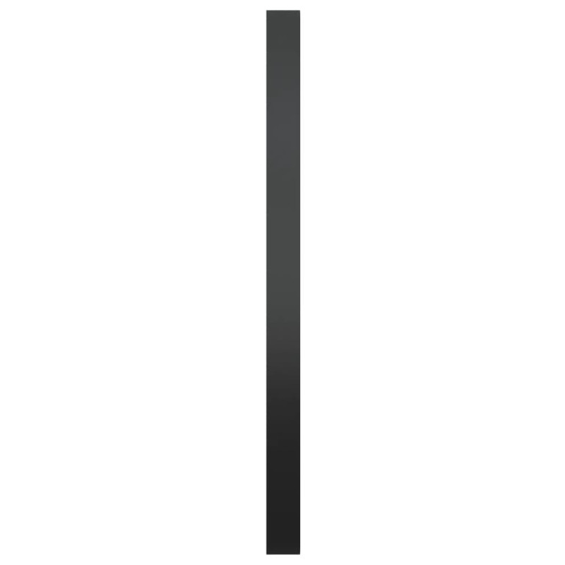 Produktbild för Väggspegel svart 50 cm