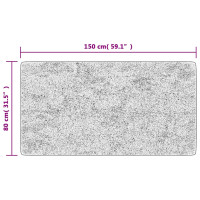 Produktbild för Matta tvättbar lappmönster 80x150 cm flerfärgad