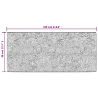 Produktbild för Matta tvättbar lappmönster 80x300 cm flerfärgad