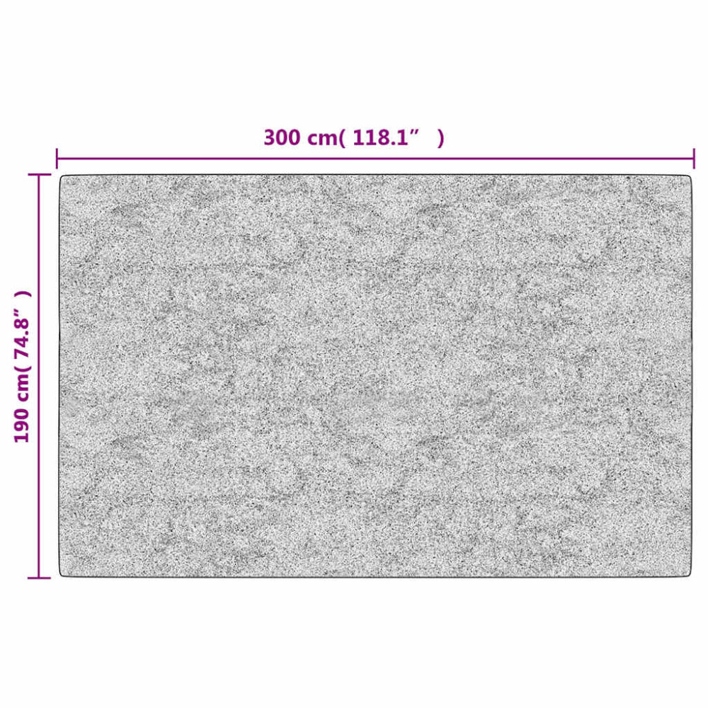 Produktbild för Matta tvättbar lappmönster 190x300 cm flerfärgad