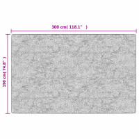 Produktbild för Matta tvättbar lappmönster 190x300 cm flerfärgad