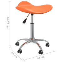 Produktbild för Kontorsstol orange konstläder