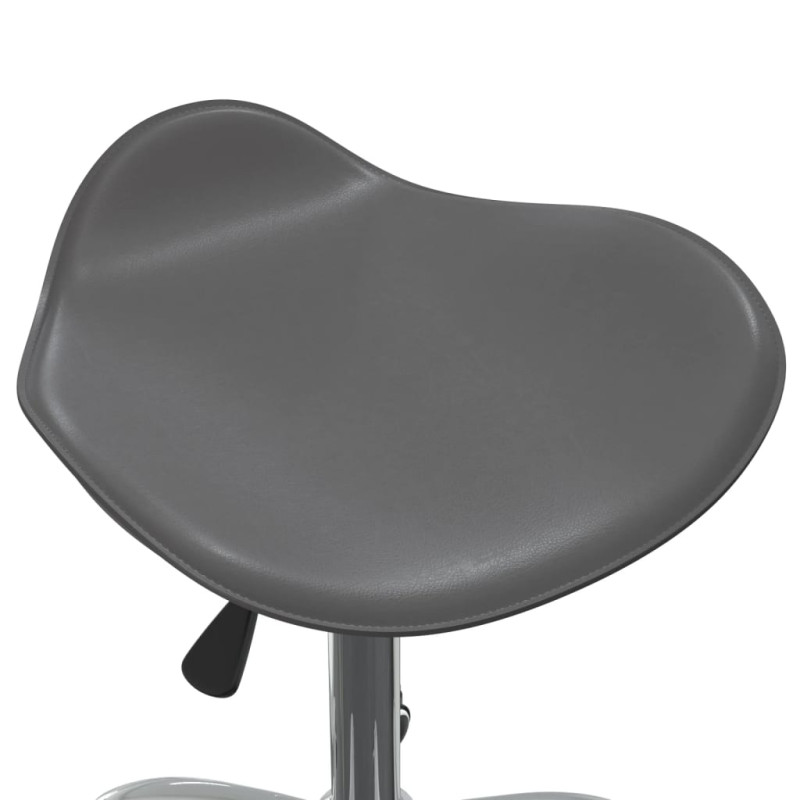 Produktbild för Snurrbar matstol grå konstläder
