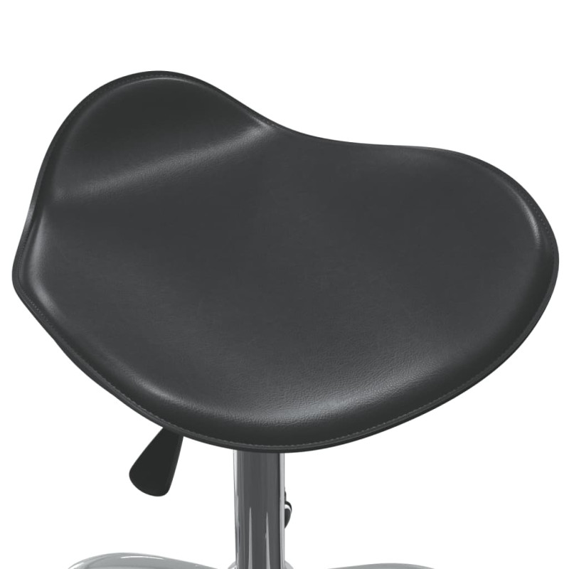 Produktbild för Snurrbar matstol svart konstläder