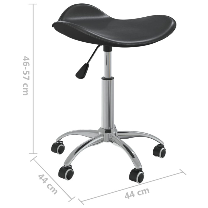 Produktbild för Snurrbar matstol svart konstläder