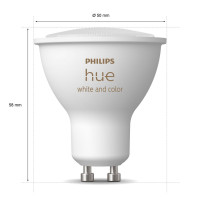 Miniatyr av produktbild för Hue White and Color Ambiance GU10 2-pack