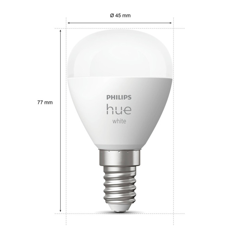 Produktbild för Hue White E14 P45 Klot 1-pack