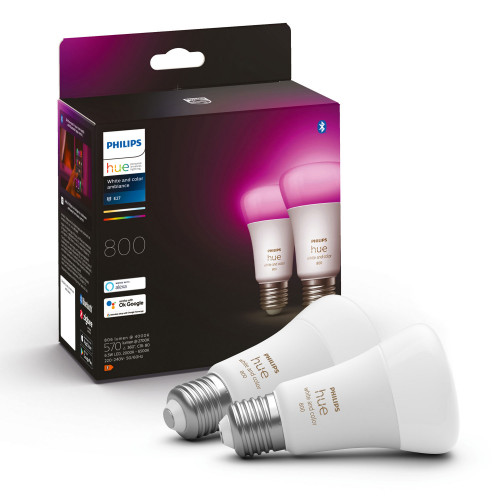 Philips Hue White Color Ambiance E27 800lm 2-pack