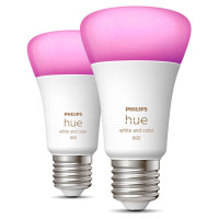 Produktbild för Hue White Color Ambiance E27 800lm 2-pack