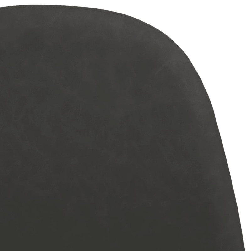 Produktbild för Matstolar 6 st svart konstläder