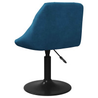 Produktbild för Matstol blå sammet