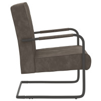 Miniatyr av produktbild för Fribärande stol ljusgrå sammet