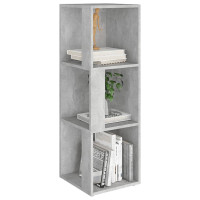Miniatyr av produktbild för Hörnhylla betonggrå 33x33x100 cm spånskiva