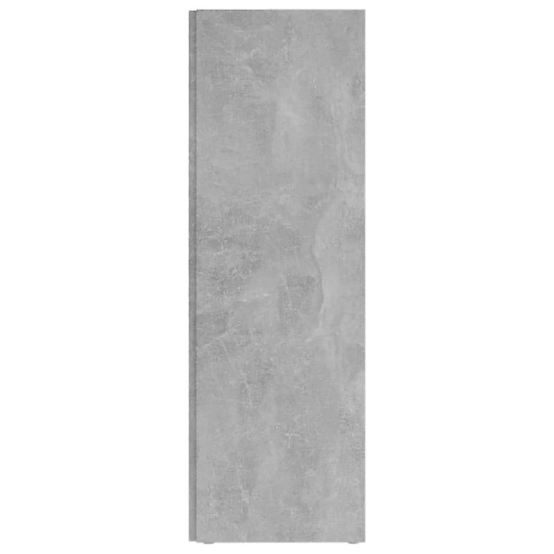 Produktbild för Hörnhylla betonggrå 33x33x100 cm spånskiva