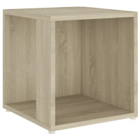 Produktbild för Sidobord sonoma-ek 33x33x34,5 cm konstruerat trä