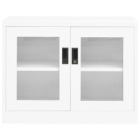 Miniatyr av produktbild för Dokumentskåp vit 90x40x70 cm stål