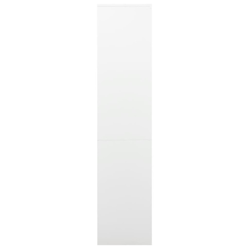 Produktbild för Dokumentskåp vit 90x40x180 cm stål