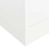 Miniatyr av produktbild för Dokumentskåp vit 90x40x180 cm stål