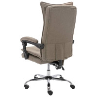 Produktbild för Massagekontorsstol taupe tyg
