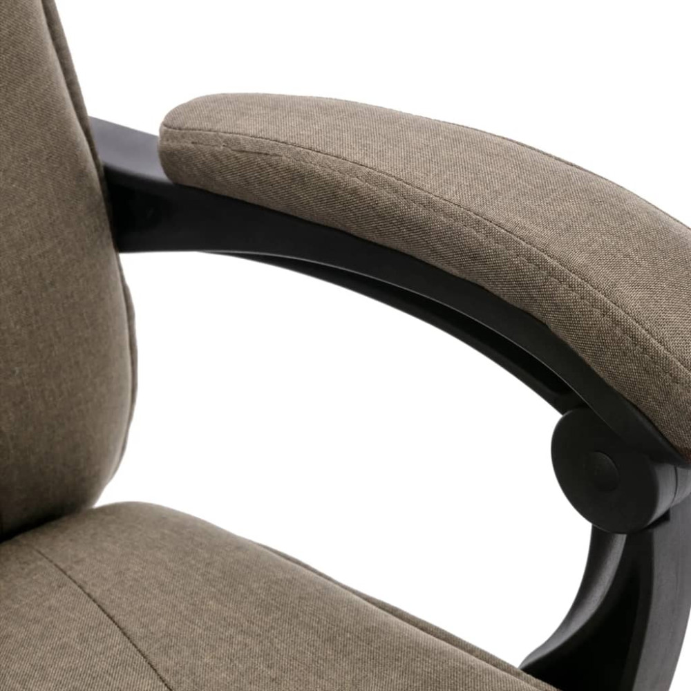 Produktbild för Massagekontorsstol taupe tyg