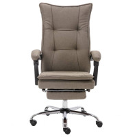 Produktbild för Massagekontorsstol taupe tyg