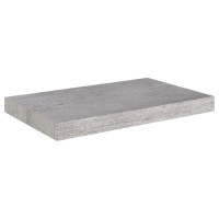 Miniatyr av produktbild för Svävande vägghyllor 2 st betonggrå 50x23x3,8 cm MDF