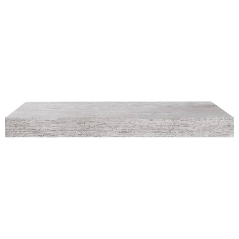 Produktbild för Svävande vägghyllor 2 st betonggrå 50x23x3,8 cm MDF
