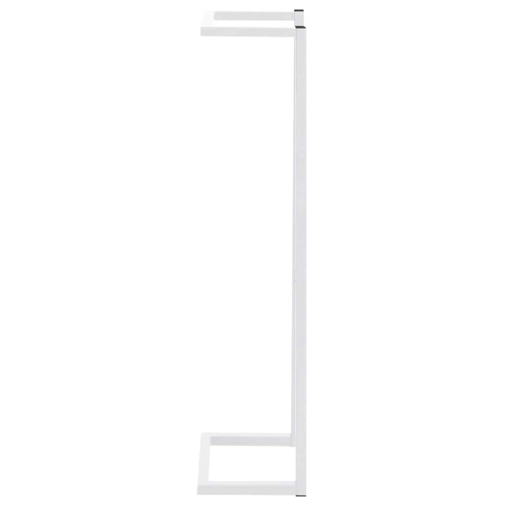 Produktbild för Handdukshängare vit 25x20x95 cm stål