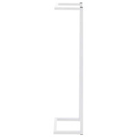 Produktbild för Handdukshängare vit 25x20x95 cm stål
