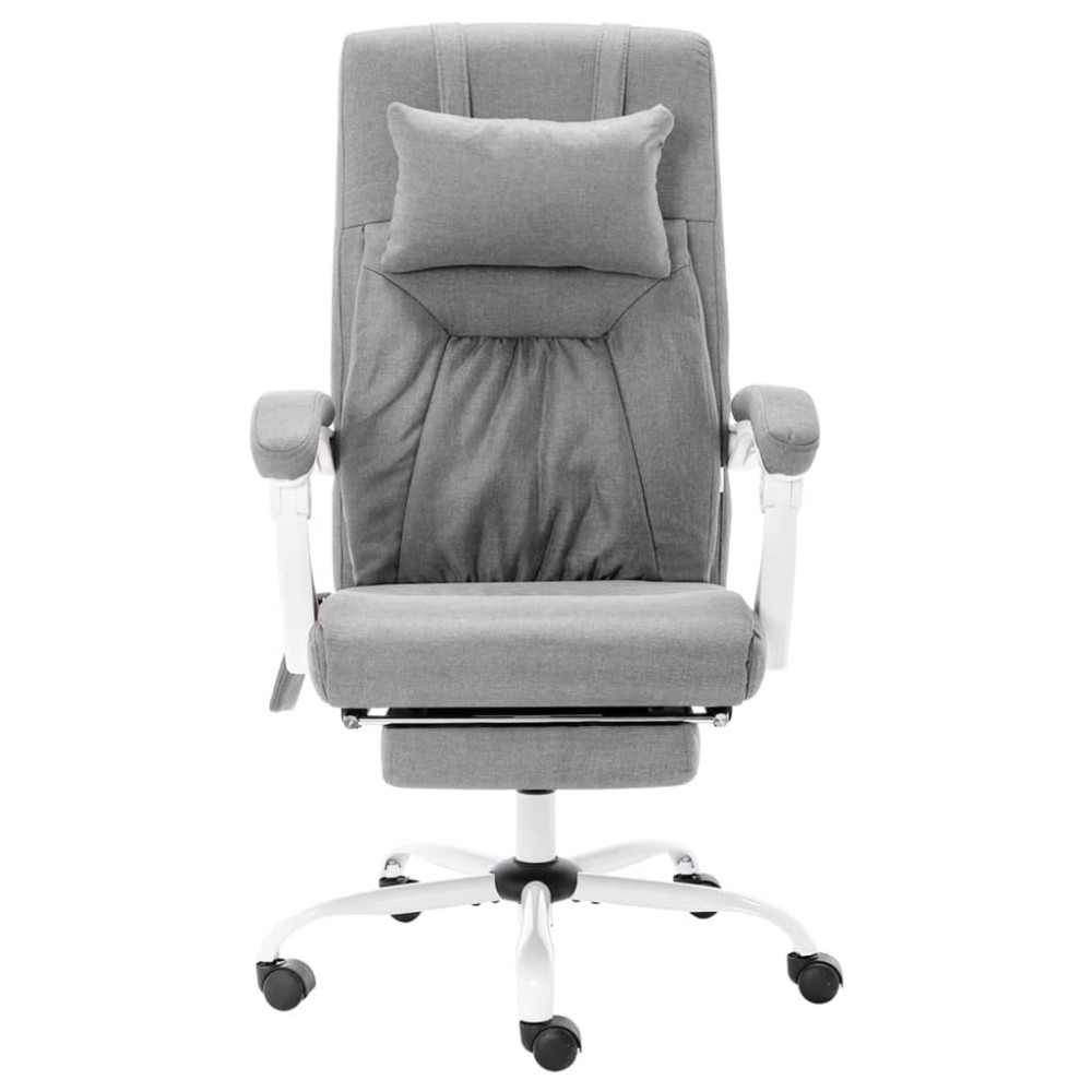 Produktbild för Massagekontorsstol grå tyg