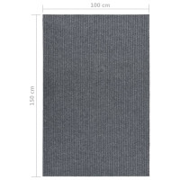 Miniatyr av produktbild för Gångmatta 100x150 cm grå