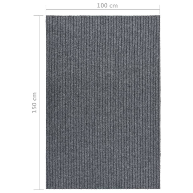 Produktbild för Gångmatta 100x150 cm grå