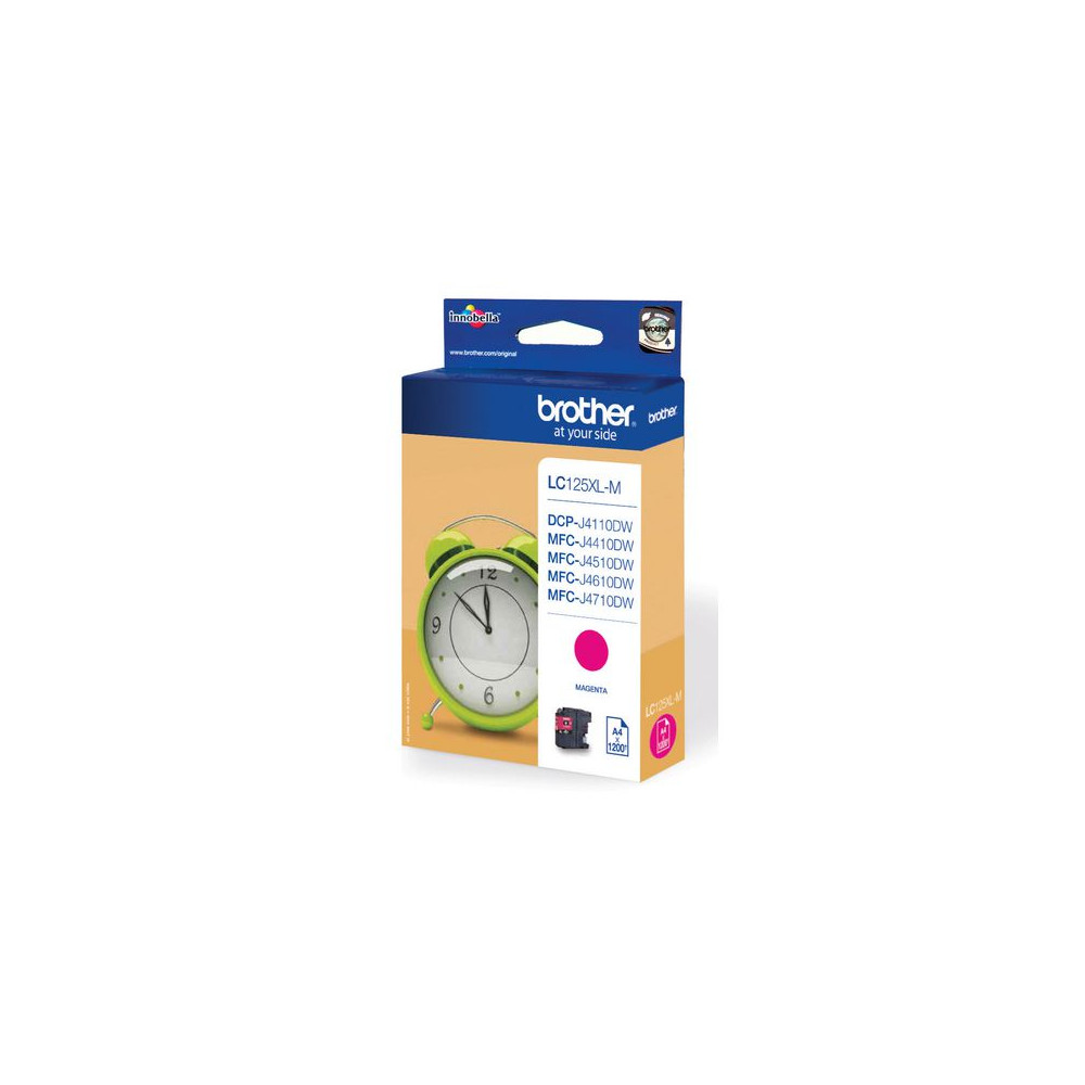 Produktbild för Bläckpatron BROTHER LC125XLM magenta