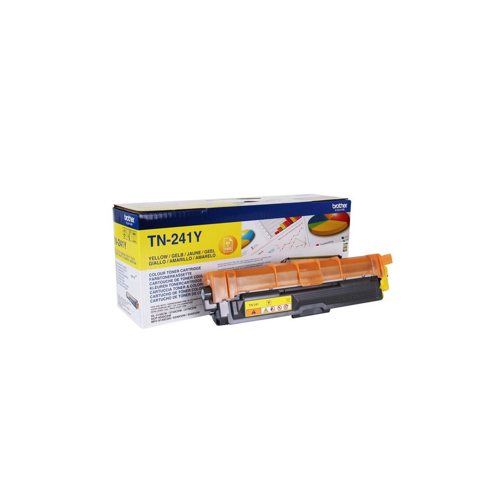 Produktbild för Toner BROTHER TN241Y 1,4K gul