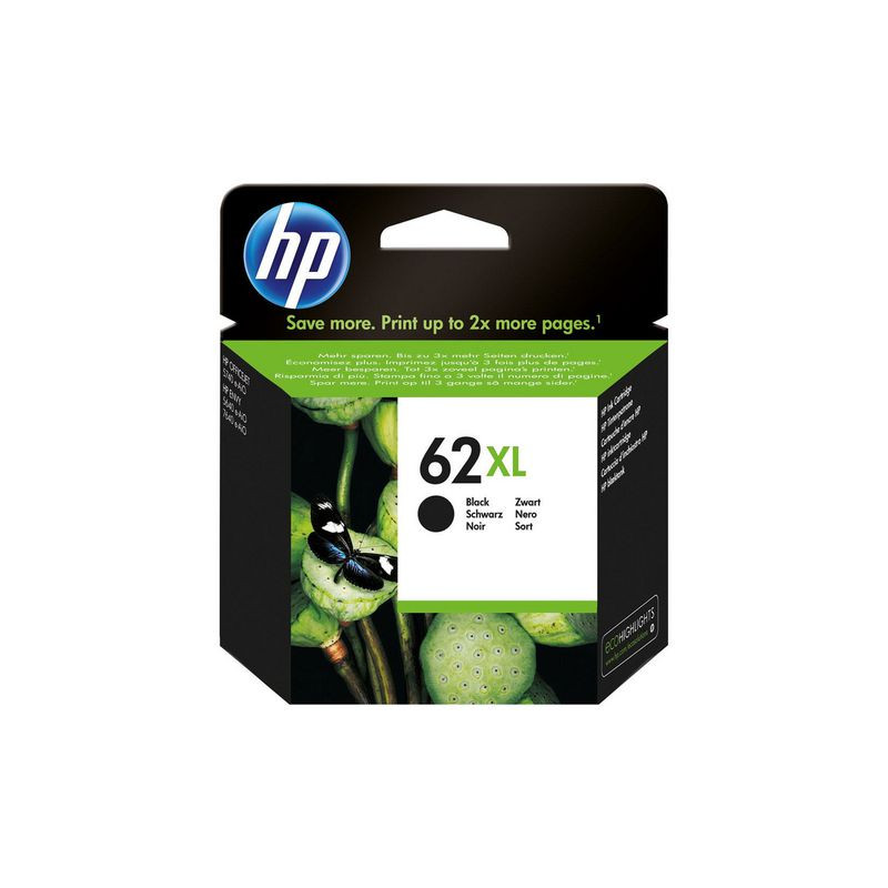 Produktbild för Bläckpatron HP C2P05AE 62XL svart