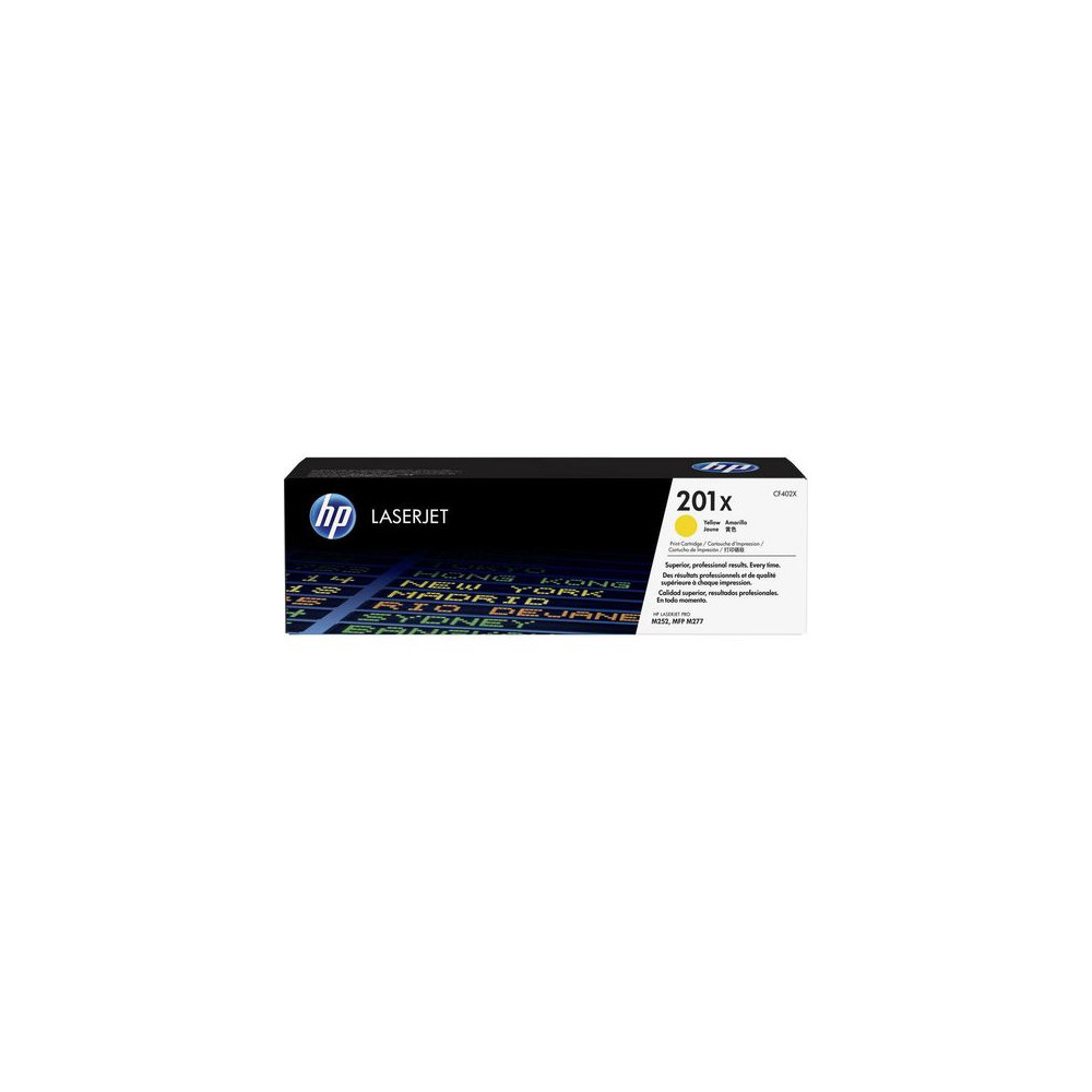 Produktbild för Toner HP CF402X 201X 2,3K gul