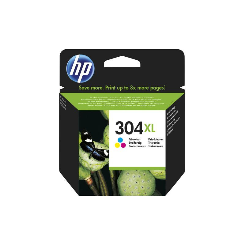 Produktbild för Bläckpatron HP N9K07AE 304XL färg