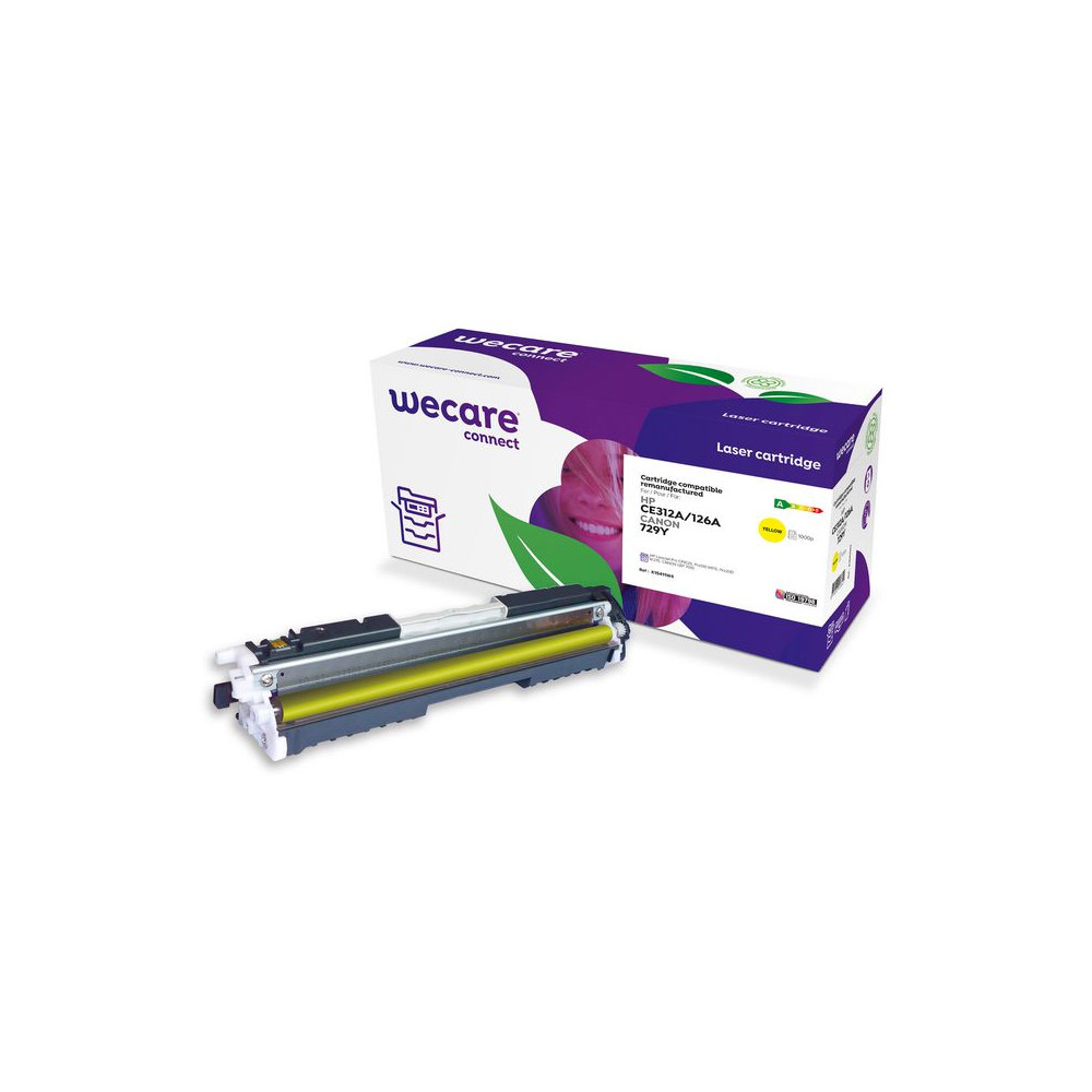 Produktbild för Toner WECARE HP CE312A/729Y 1K gul