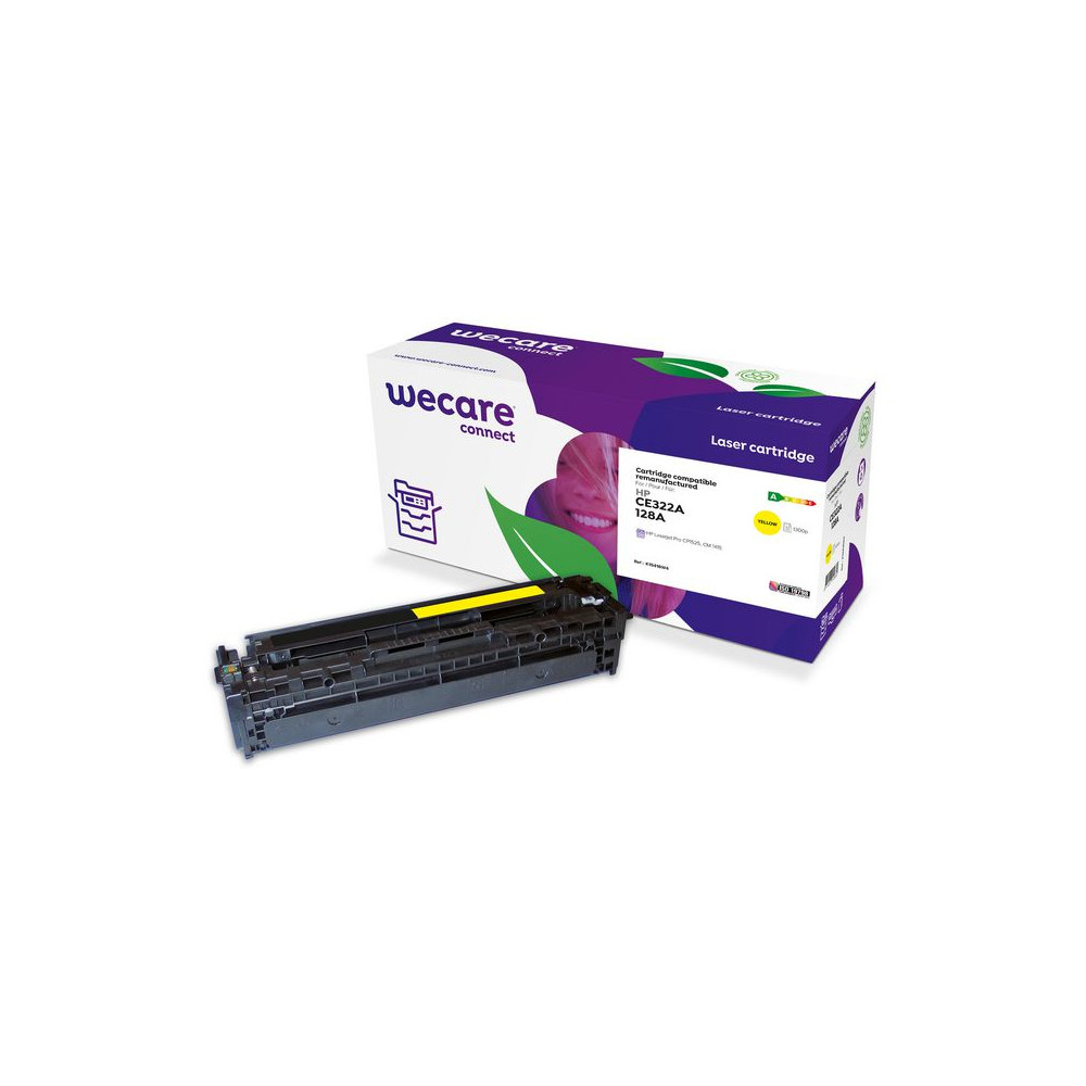 Produktbild för Toner WECARE HP CE322A 1,3K gul