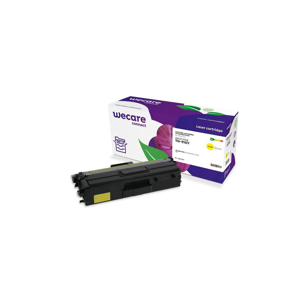 Produktbild för Toner WECARE BROTHER TN-910Y 9K gul