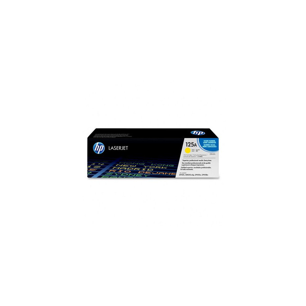 Produktbild för Toner HP CB542A 125A 1,4K gul