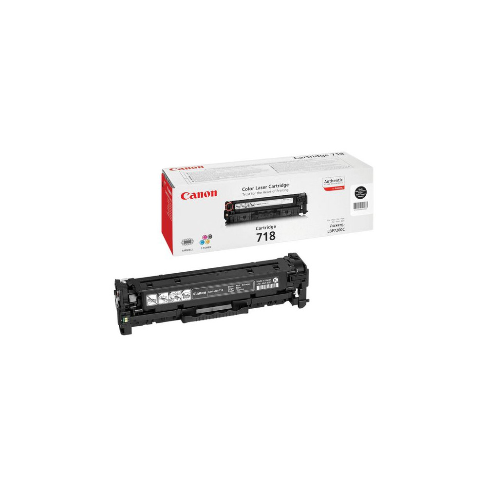Produktbild för Toner CANON 2662B002 718BK 3,4K svart