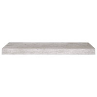 Produktbild för Svävande vägghylla betonggrå 60x23,5x3,8 cm MDF
