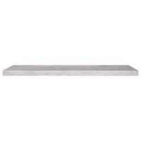 Produktbild för Svävande vägghyllor 2 st betonggrå 90x23,5x3,8 cm MDF