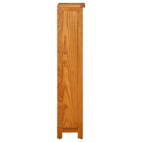 Produktbild för Bokhylla med 4 hyllor 45x22x110 cm massiv ek