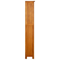 Produktbild för Bokhylla 5 hyllor 45x22x140 cm massiv ek